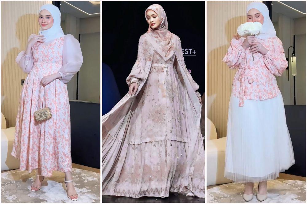7 Ide Baju Lebaran Nuansa Pink ala Sabrina Sosiawan, So Girly!