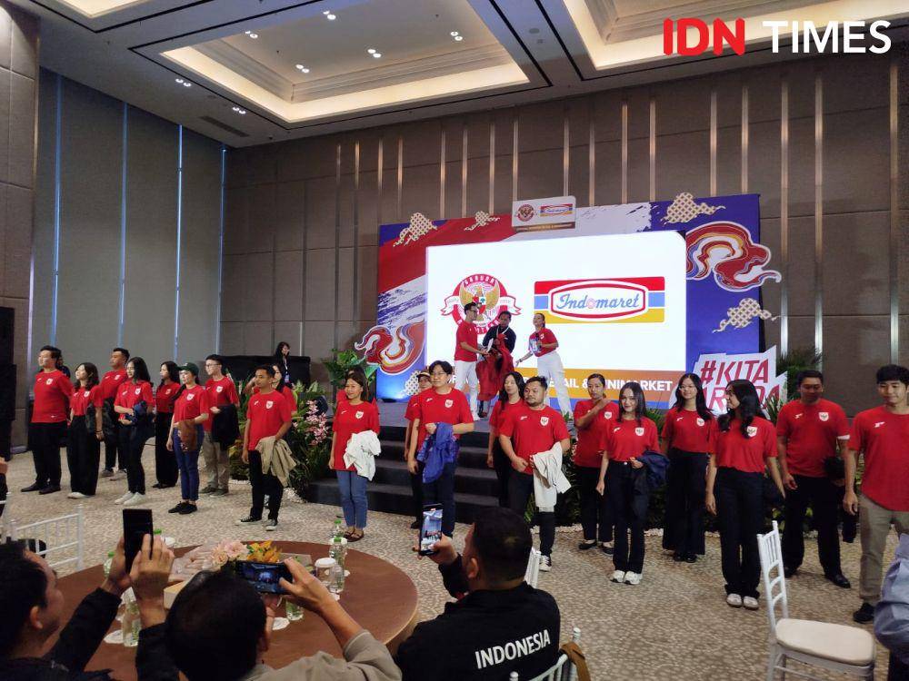 PSSI dan Indomaret jalin kerja sama, hadirkan jersey Timnas. (IDN Times/Sandy Firdaus)