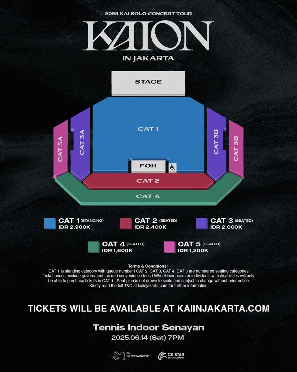 poster konser Kai EXO di Jakarta 2025 (instagram.com/ckstar.id)
