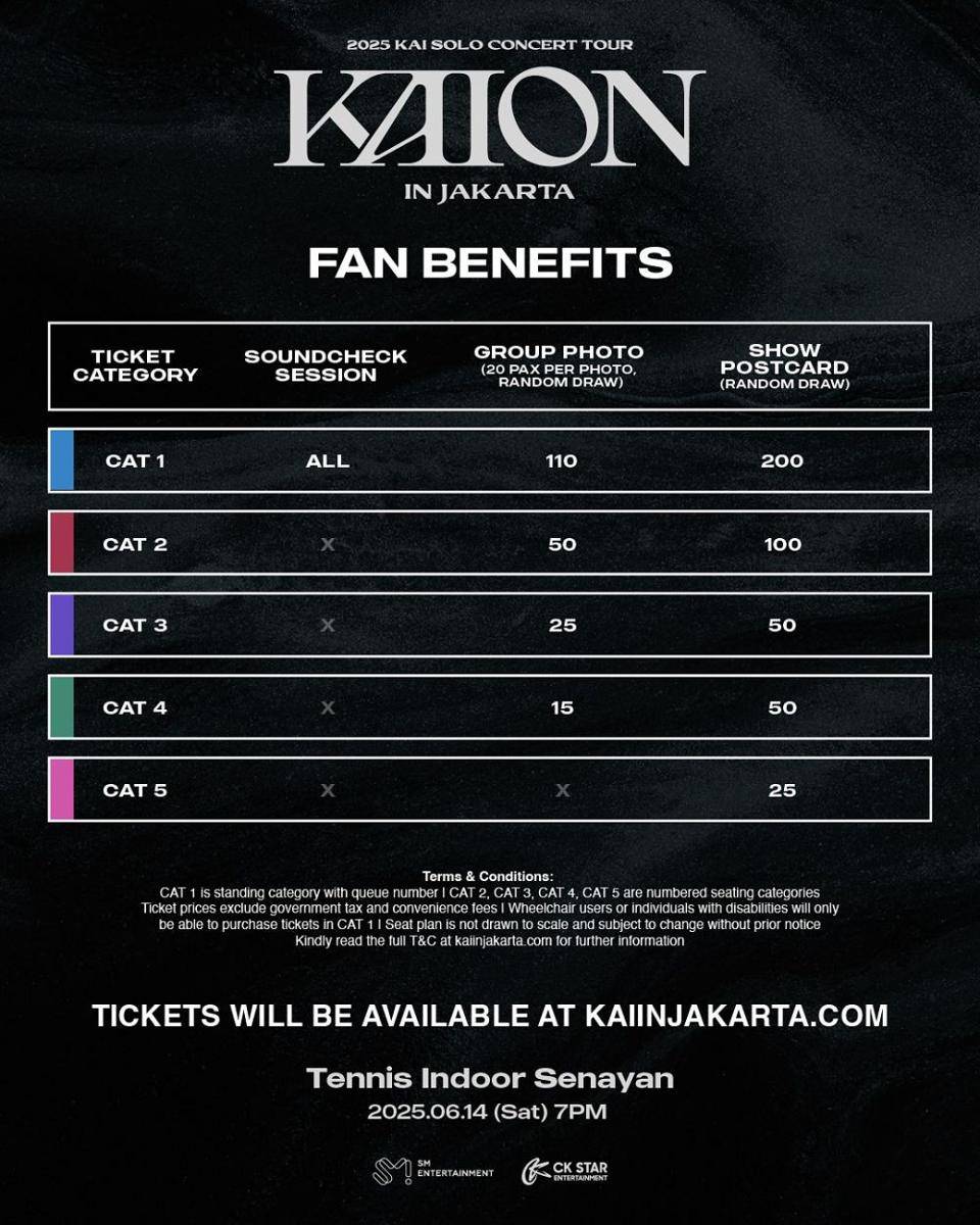 poster konser Kai EXO di Jakarta 2025 (instagram.com/ckstar.id)
