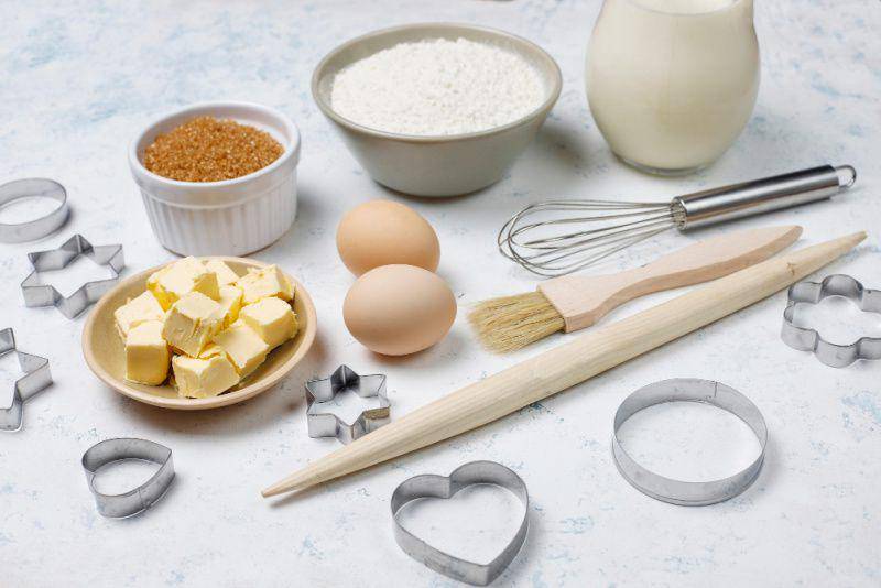 ilustrasi bahan palm cheese cookies (freepik.com/azerbaijan_stockers)