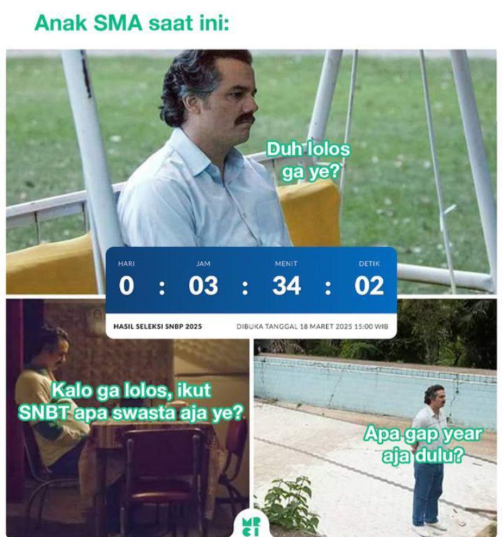 meme SNBP (instagram.com/mrci.id)