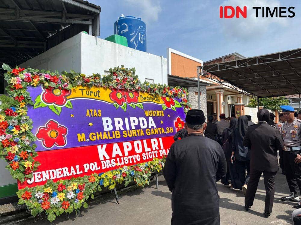Duka Sahabat Kenang Bripda Ghalib, Polisi Ditembak di Way Kanan