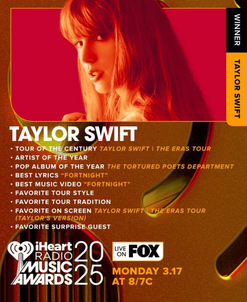 daftar lengkap pemenang iHeartRadio Music Awards 2025 (Instagram.com/iheartradio)
