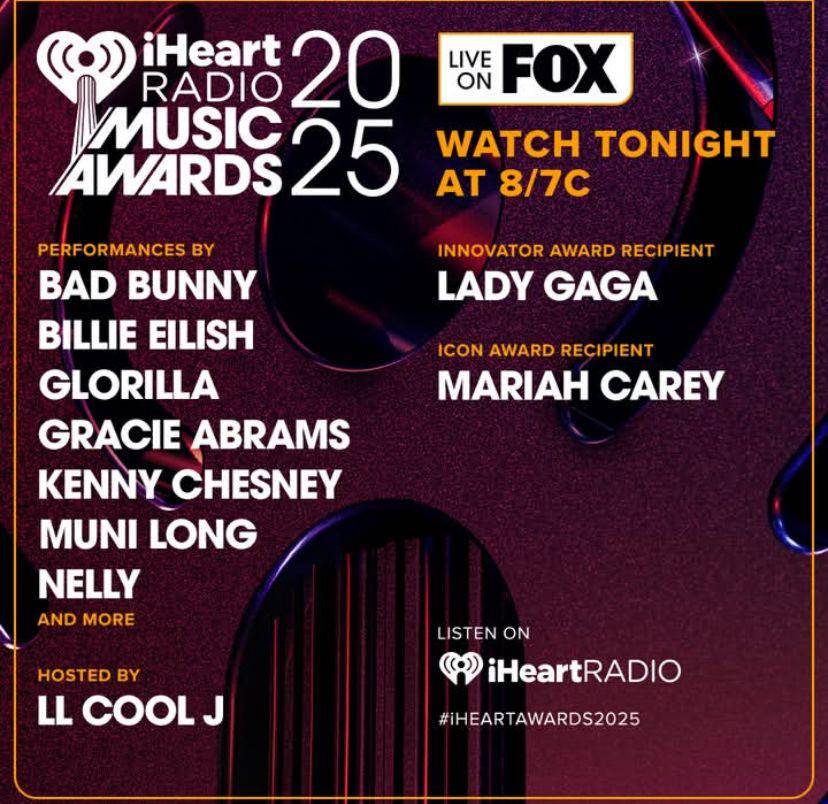daftar lengkap pemenang iHeartRadio Music Awards 2025 (Instagram.com/iheartradio)