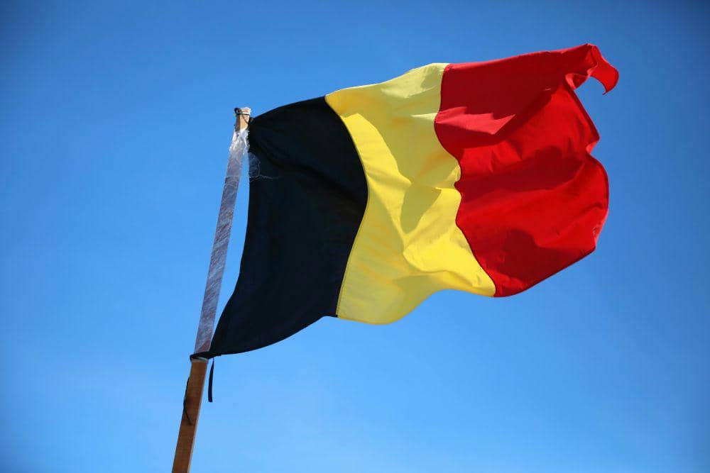 ilustrasi bendera Belgia