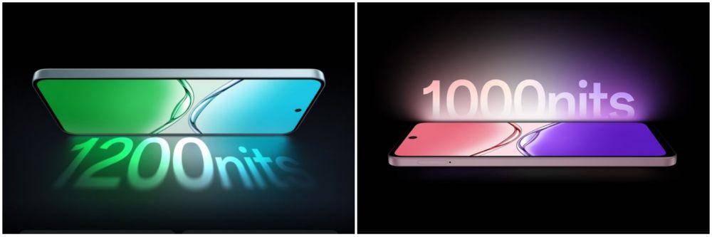 ilustrasi tingkat HPM brightness layar OPPO A5 Vitality Edition (kiri) dan OPPO A5 (kanan) (oppo.com)