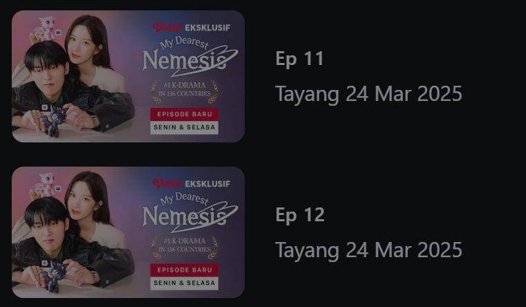 My Dearest Nemesis (dok. Vidio/My Dearest Nemesis)