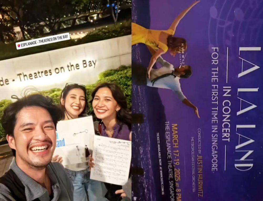 Artis nonton Lalaland in Concert (instagram.com/morganoey)