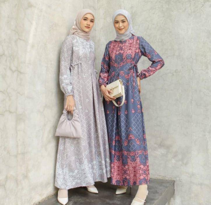 Le Khari Dress Viona Gamis Maxmara Busui (shopee.co.id/Le Khari Official Shop)