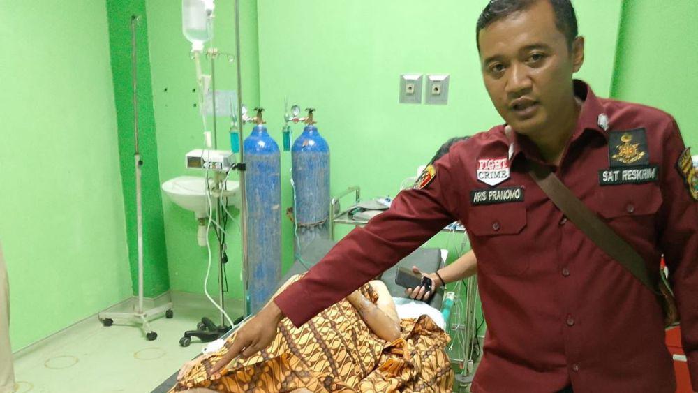 IRT di Lubuk Linggau Ditikam dan Disiram Air Keras oleh Suaminya