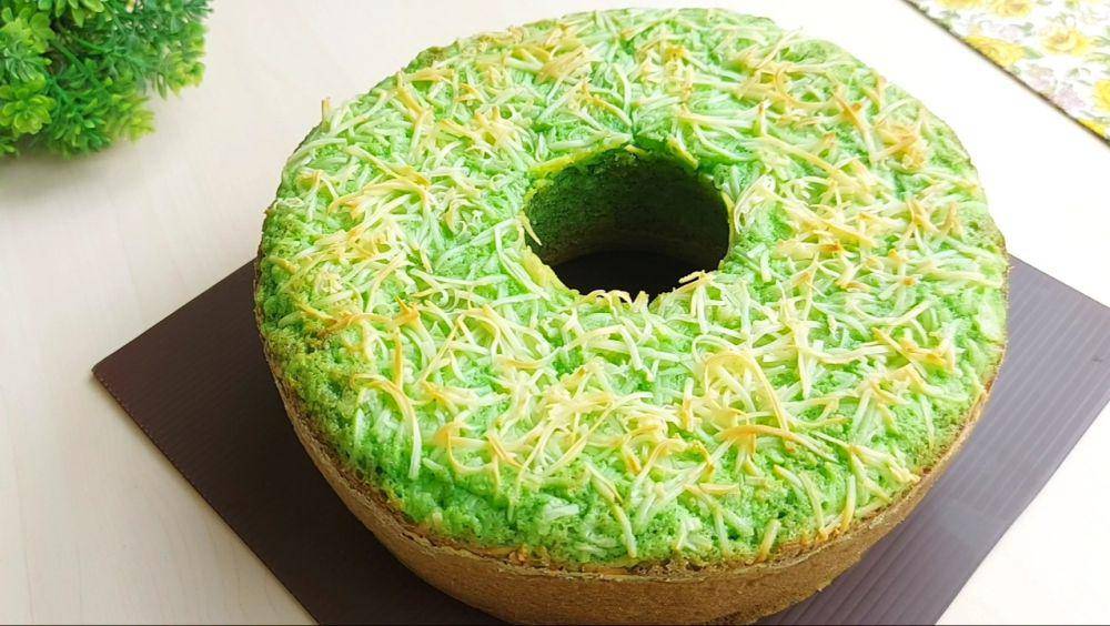 bolu pisang pandan keju (YouTube.com/Resep Abi)
