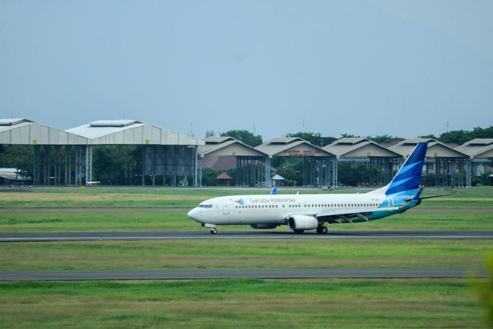 ilustrasi pesawat Garuda Indonesia (unsplash.com/Aldrin Rachman Pradana)