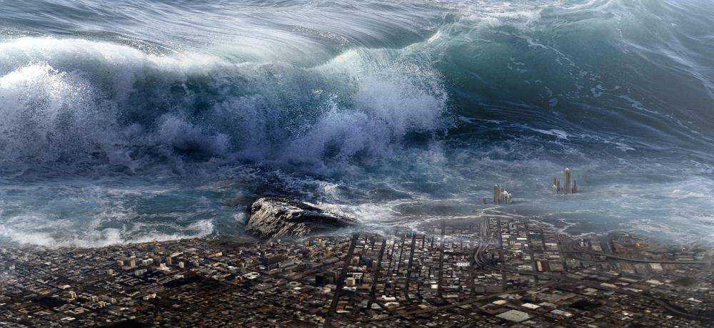 Ilustrasi gelombang tsunami (pixabay.com/KELLEPICS)