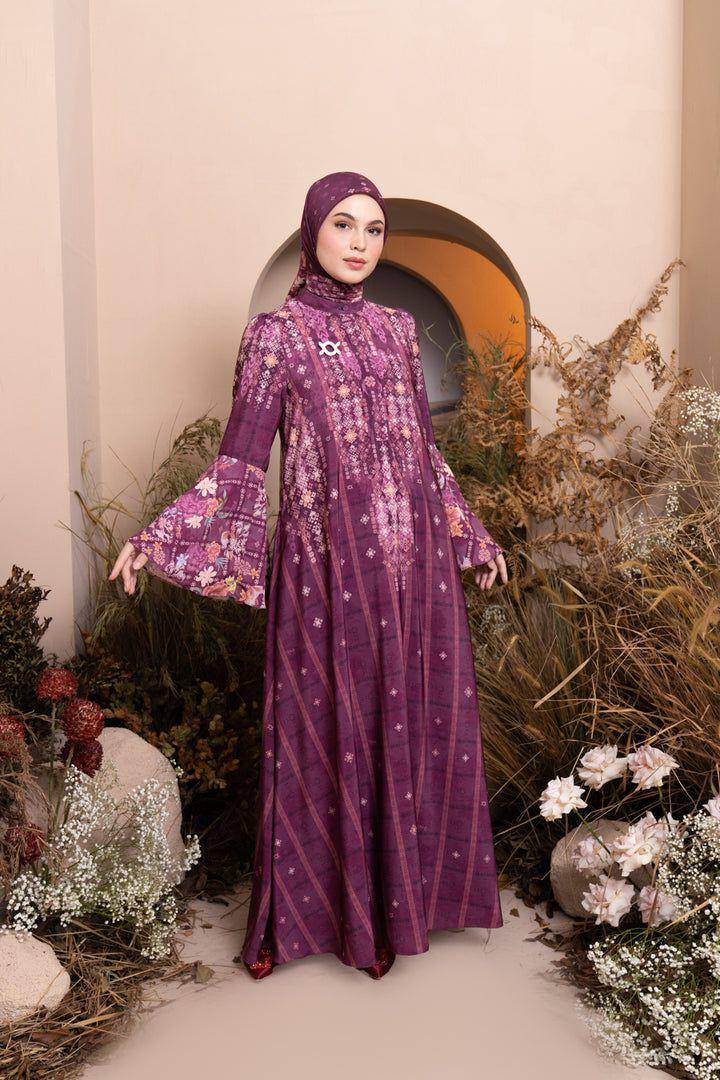 rekomendasi gamis etnik Lebaran 2025 (instagram.com/wearingklamby)