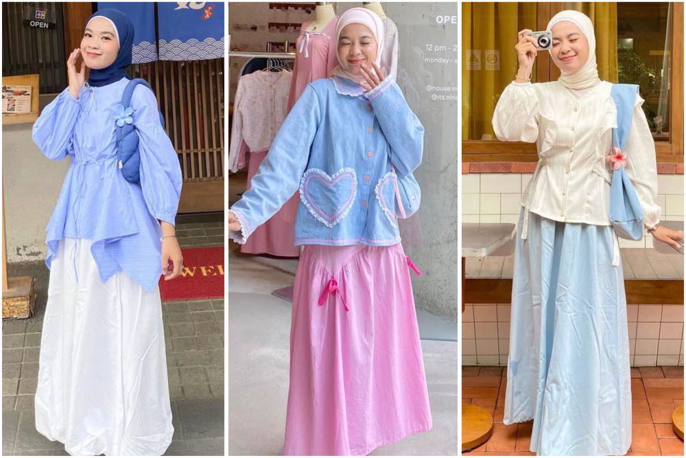 7 Ide OOTD Nuansa Biru buat Anak Remaja ala Giga Putri, Chic and Cute!