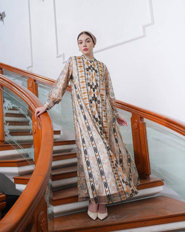 rekomendasi gamis etnik Lebaran 2025 (instagram.com/heaven_lights)