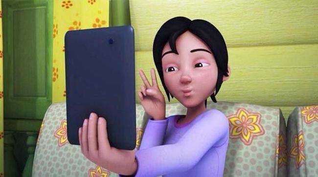 Kak Ros dalam animasi anak asal Malaysia Upin & Ipin (dok. Les' Copaque Production/Upin&Ipin)