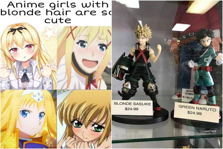 kolase meme anime karakter rambut pirang (reddit.com/user/llennkaren55 | reddit.com/user/IAmAManOfCulture)