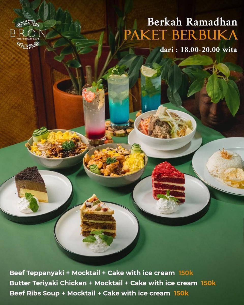Promo Bukber Bron The Urban Cafe (instagram.com/bron.caferenon)