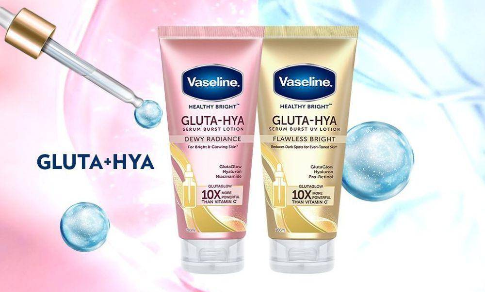 perbedaan Vaseline Gluta Hya Pink dan Gold (instagram.com/vaselineph)