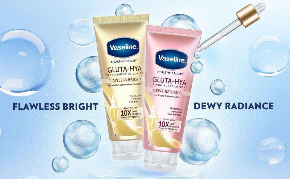 perbedaan Vaseline Gluta Hya Pink dan Gold (instagram.com/vaselineph)