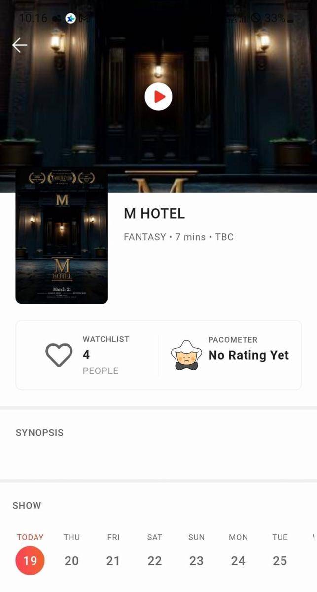 Film AI M Hotel (dok. CGV)