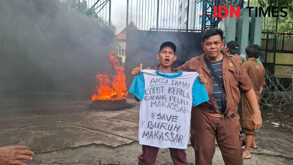 Buruh Pelabuhan Makassar Demo, Tuntut Kepala Cabang PT Pelni Dicopot