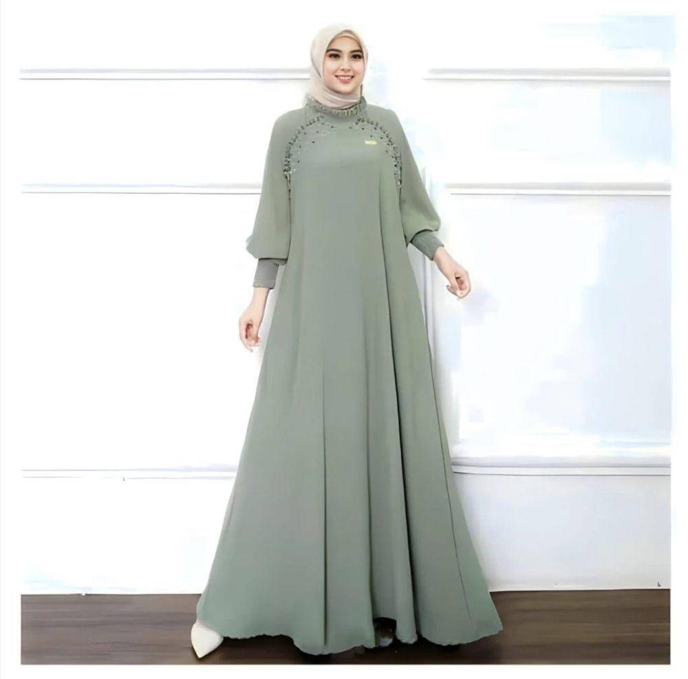 Vallina Outfit Olivia dress maxy (shopee.co.id/Vallina Outfit Official Shop Online)