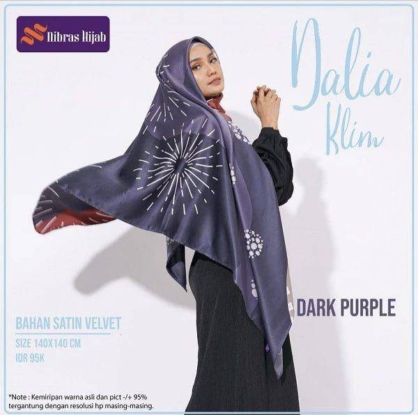 Nibras hijab jilbab segiempat Dalia (shopee.co.id/fatimah_elektronik04)