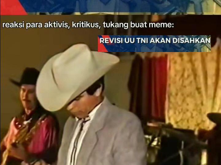7 Meme Revisi UU TNI Disahkan DPR, Bakalan Balik Lagi ke Zaman Orba?