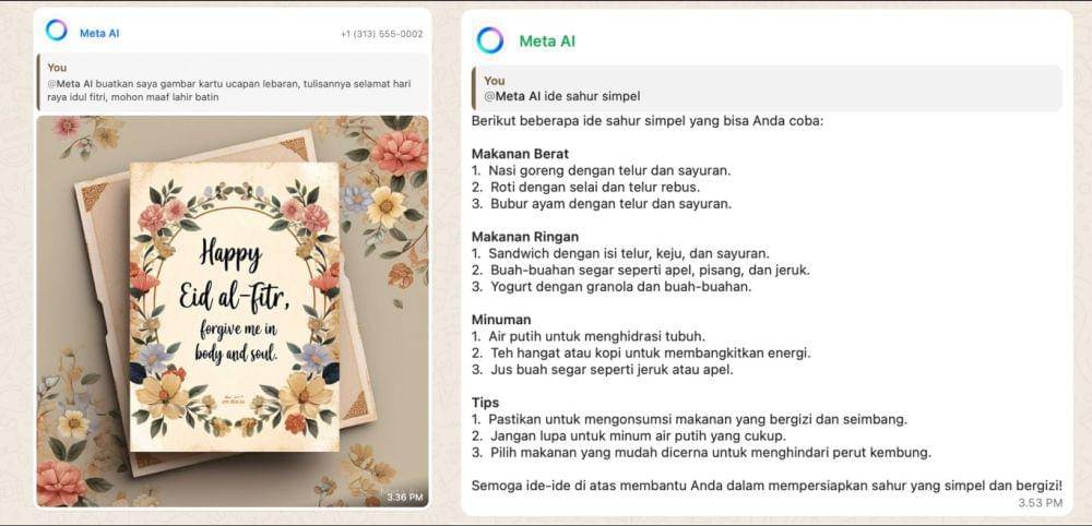 Ilustrasi Meta AI (dok. WhatsApp)