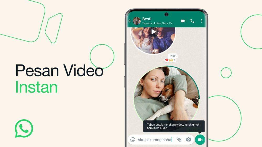 Ilustrasi pesan video instan (dok. WhatsApp)