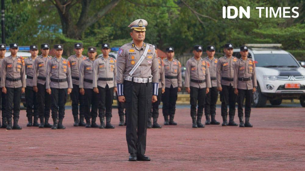 Apel pasukan Operasi Ketupat Seulawah 2025 di Polda Aceh. (IDN Times/Muhammad Saifullah)