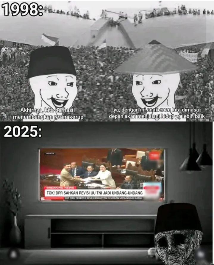 meme RUU TNI (instagram.com/randomkonten.id0)