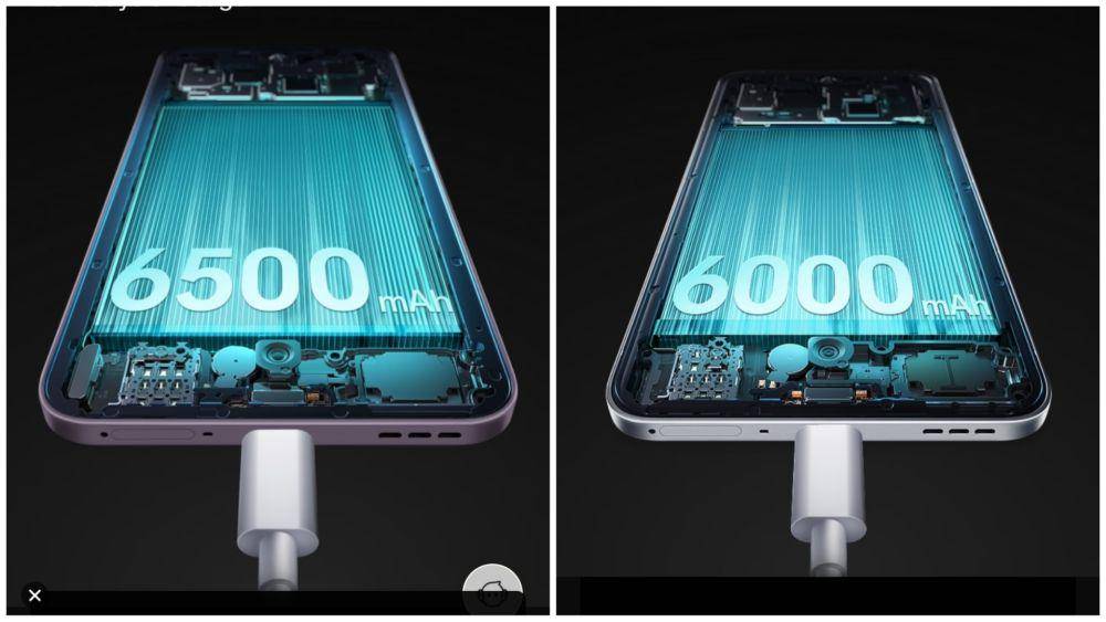 ilustrasi kapasitas baterai OPPO F29 5G (kiri) dan OPPO F29 Pro 5G (kanan) (oppo.com)