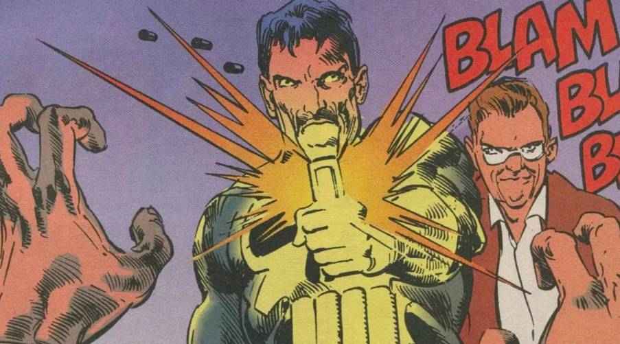 momen David Lieberman bekerja sama dengan Punisher dalam melawan musuh (dok. Marvel)