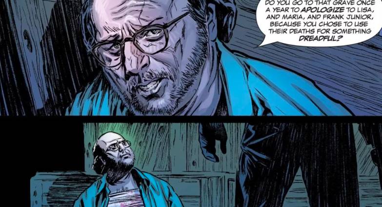 David berusaha menyadarkan Punisher yang semakin kejam  (dok. Marvel)
