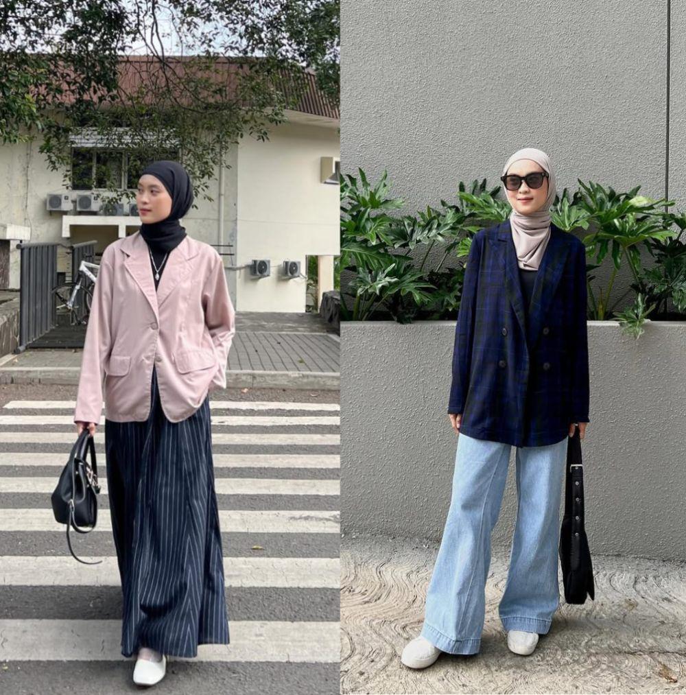 7 Ide Styling Blazer ala Nindi Ayuningtyas, so Comfortable!
