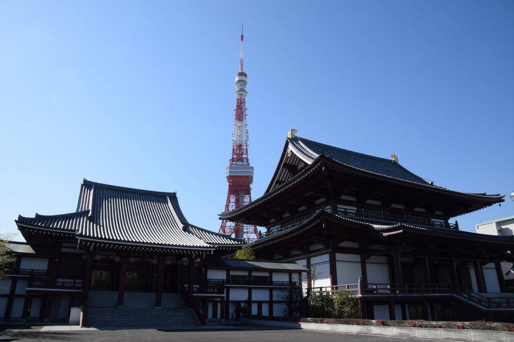 Tokyo Tower dan Kuil Zojoji (Pixabay/LittleMouse)