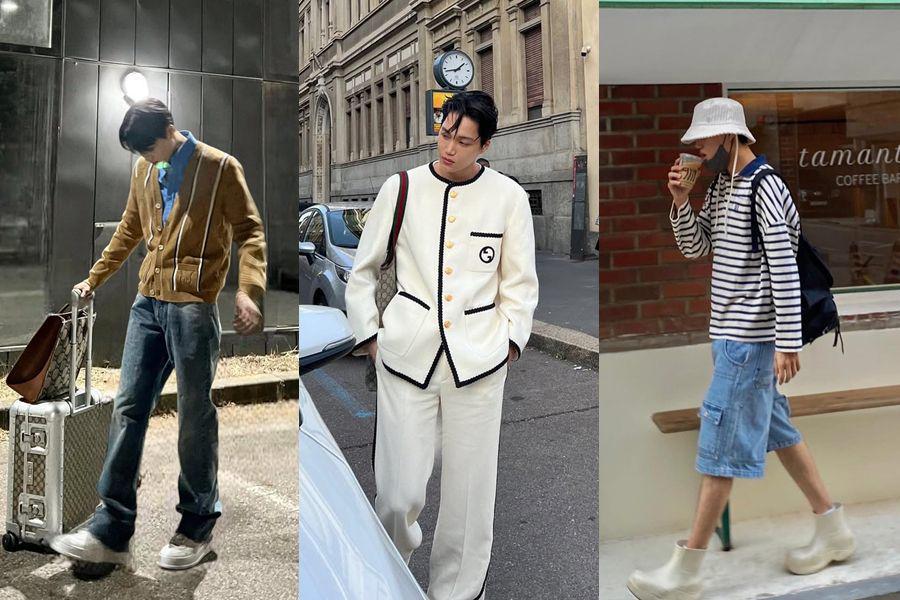 12 Inspirasi Outfit Liburan ala Kai EXO, Kece Sepanjang Hari!