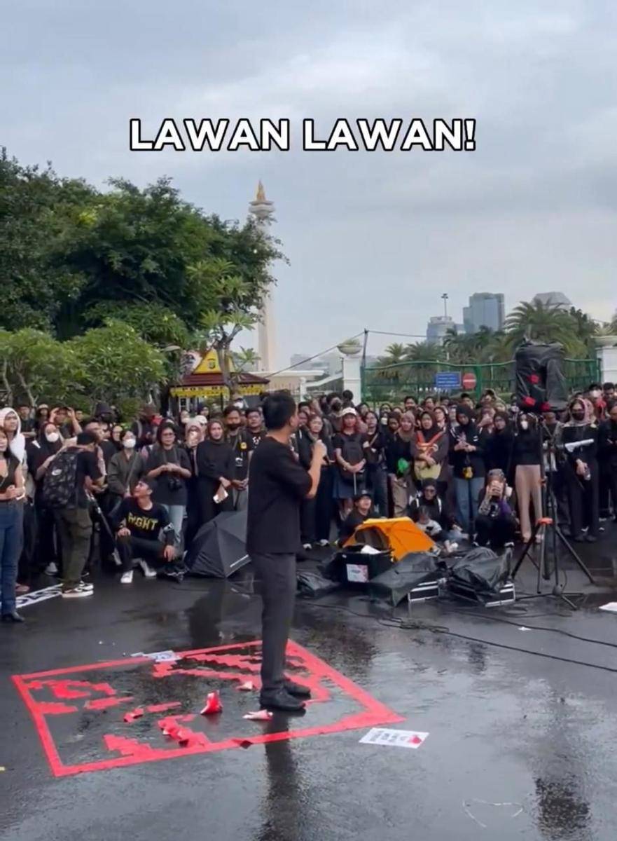 Andovi da Lopez ikut aksi kamisan (x.com/@AndovidaLopez)