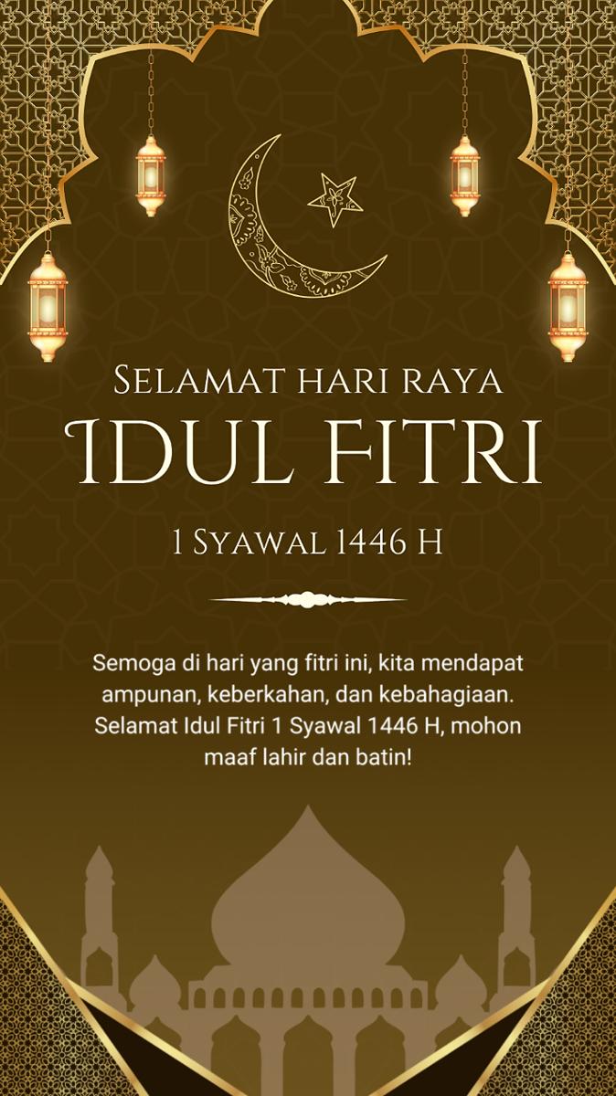 Template ucapan selamat idul fitri (canva.com/Zenon Studio)