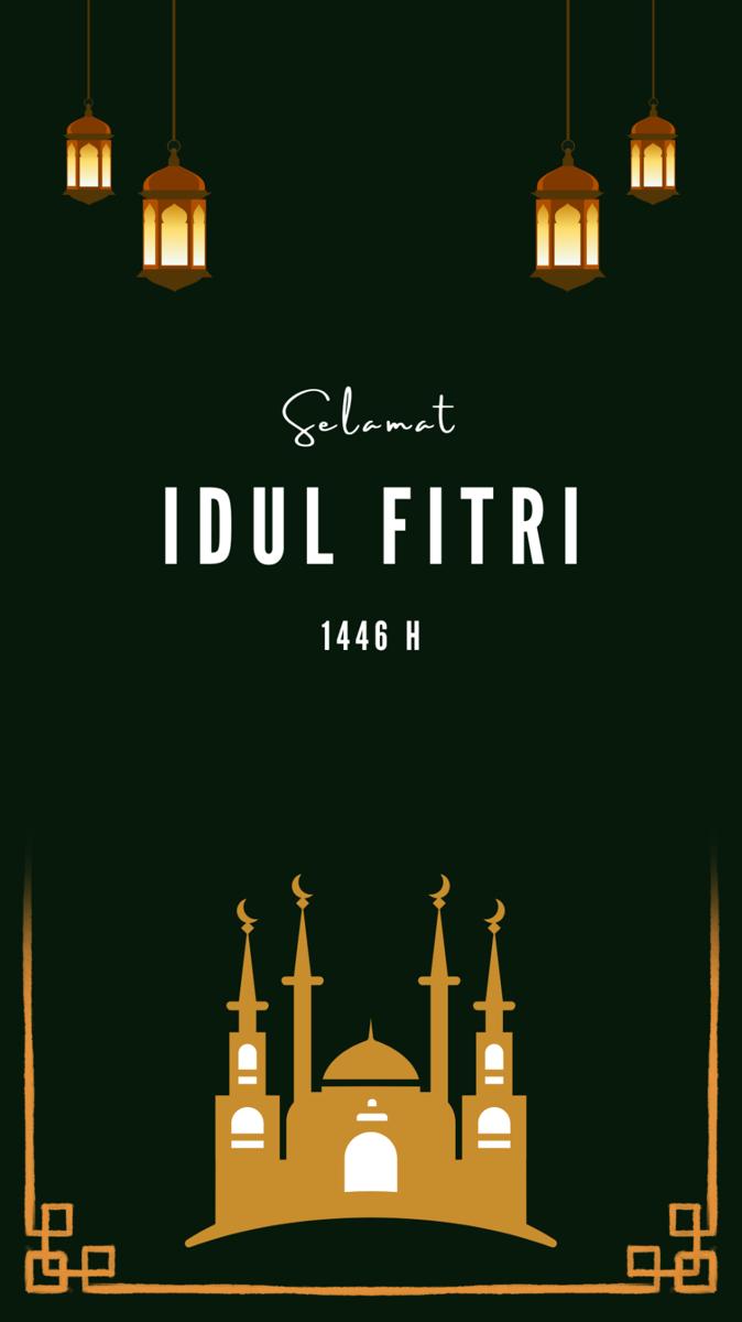 Template ucapan selamat idul fitri (canva.com/Artism Studio)