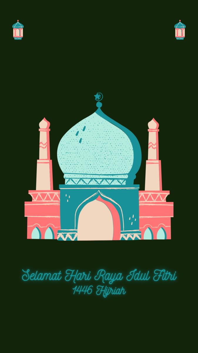 Template ucapan selamat idul fitri (canva.com/cozz_design)