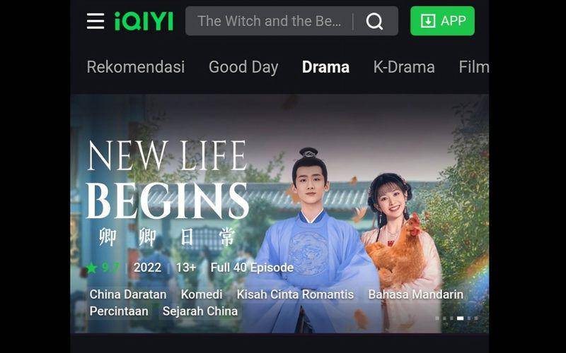 tampilan situs iQIYI (iq.com)
