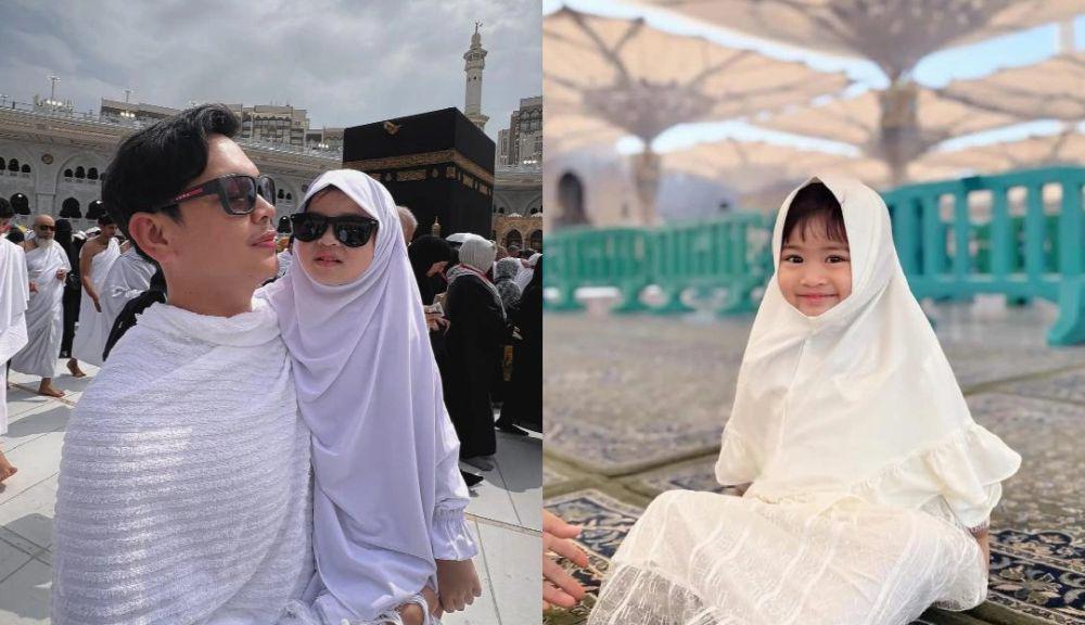 7 Potret Anak Kecil Seleb Ikut Umrah pada Ramadan 2025, Gemas!