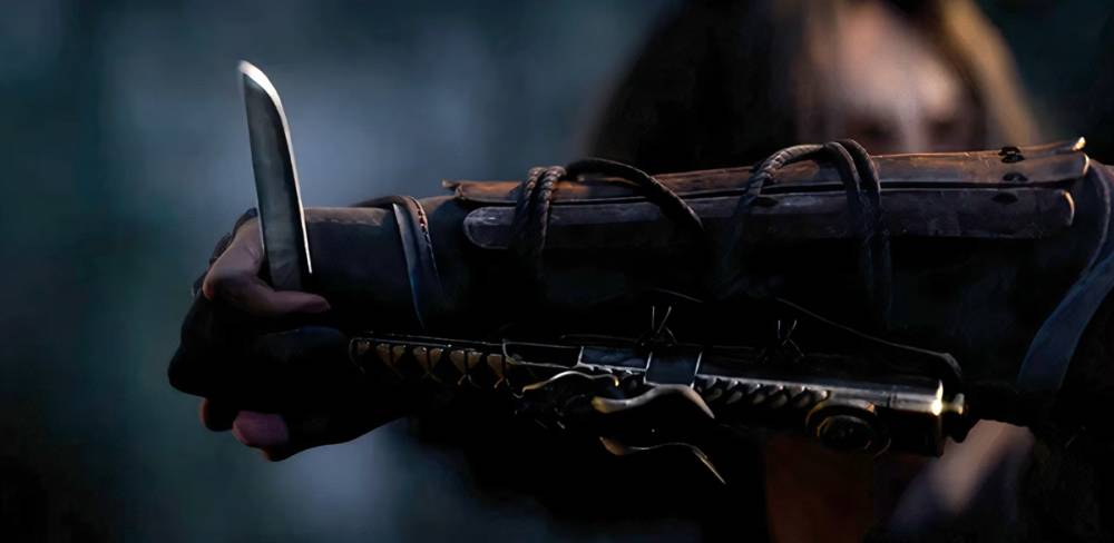 bilah tersembunyi milik Naoe (dok. Ubisoft/Assassin's Creed Shadows)