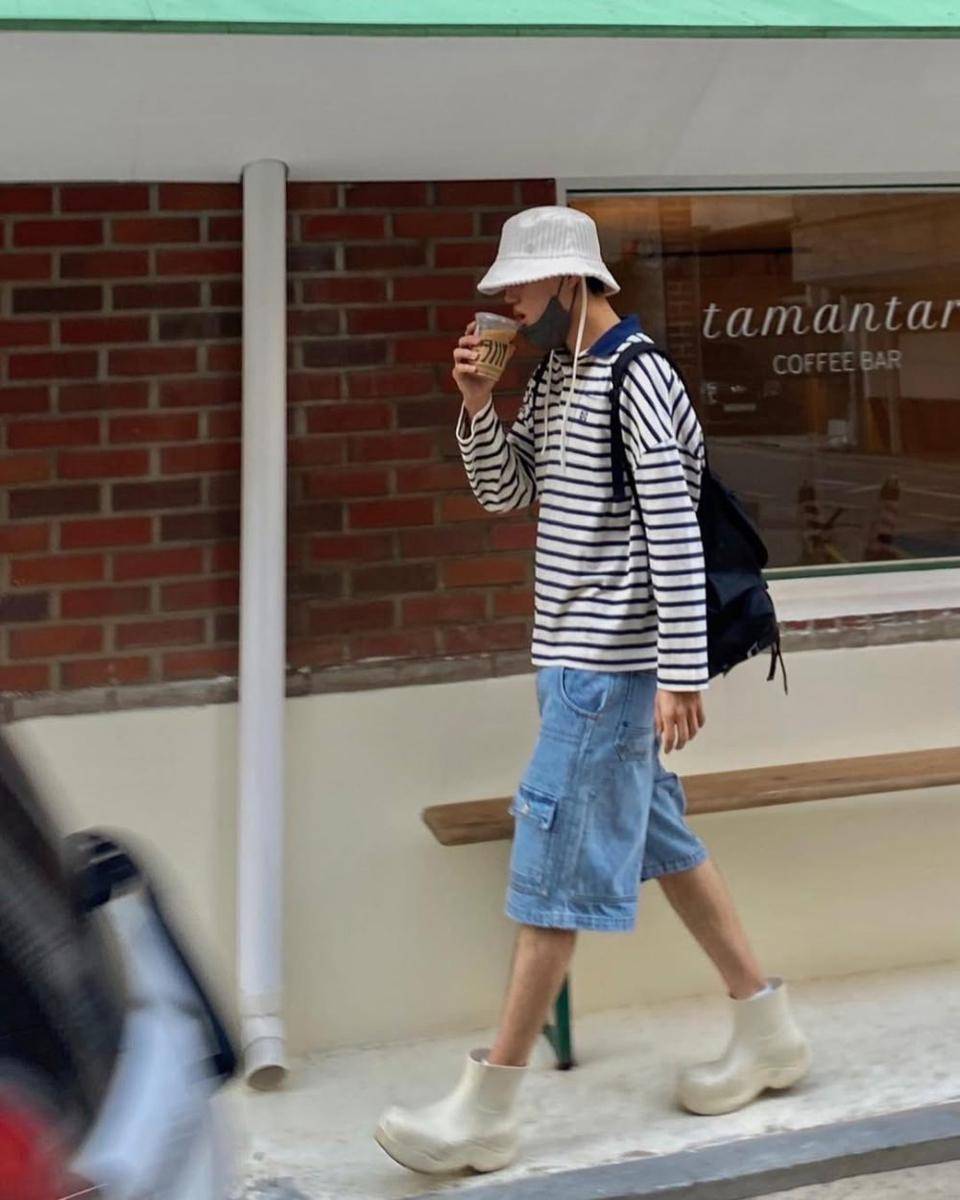 inspirasi outfit liburan ala Kai EXO (instagram.com/zkdlin)