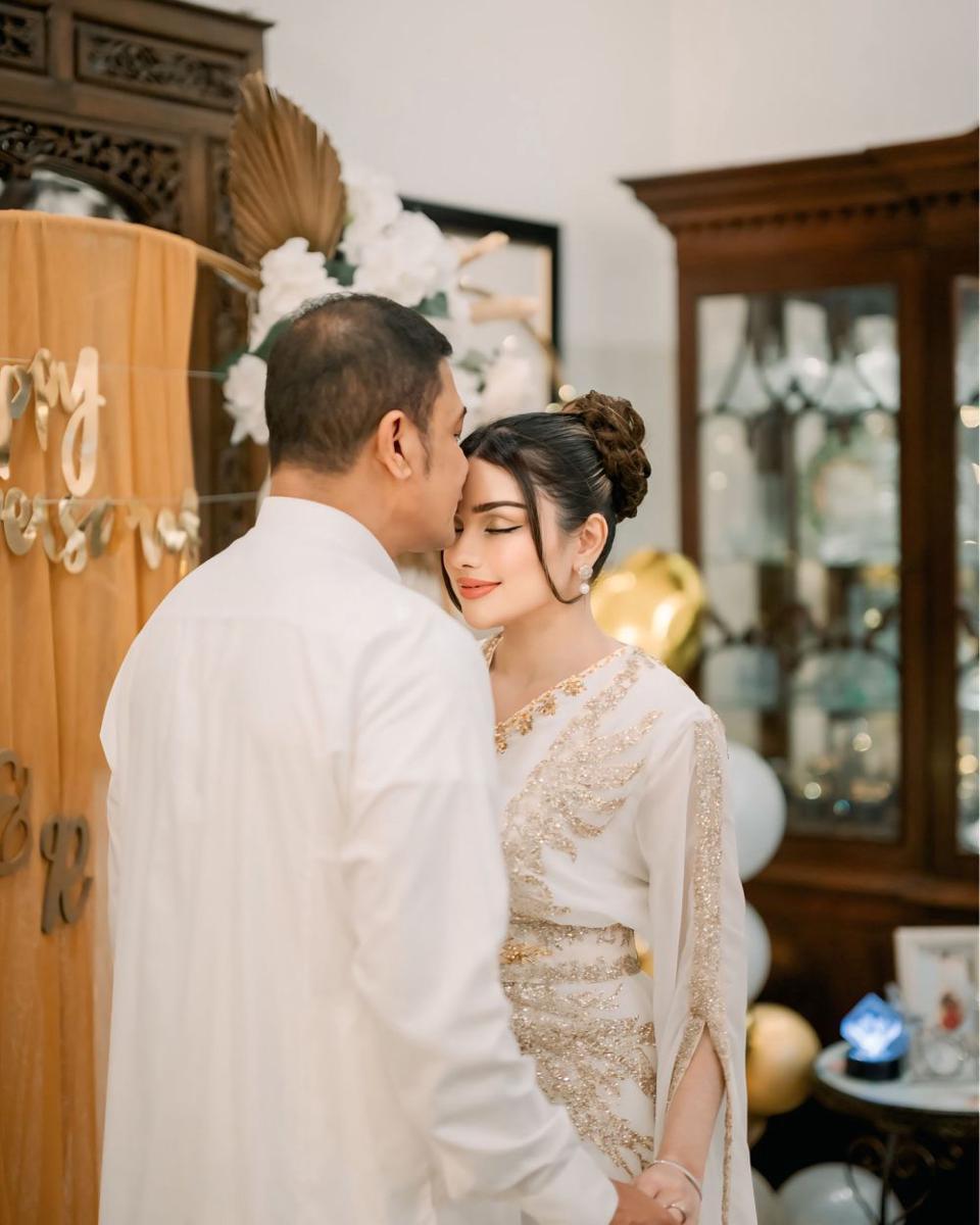 Anniversary Teuku Rafly dan Nurah (Instagram.com/nourahsheivirah)